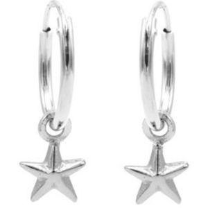 Karma Hoops Oorbel Symbols Polestar zilverplated M2873