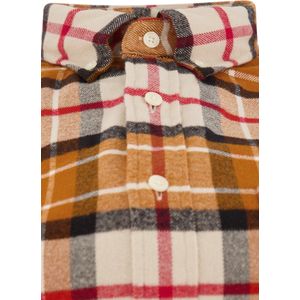 Gant Casual hemd lange mouw Oranje D2. Reg UT Flannel Tartan Shir 3220089/822