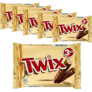 6 x 3-pack Twix á 150 gram - Voordeelverpakking Snoepgoed