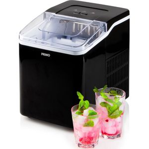 PRIMO PR407IB IJsblokjesmachine - IJsblokmaker - 1,6L - Zwart