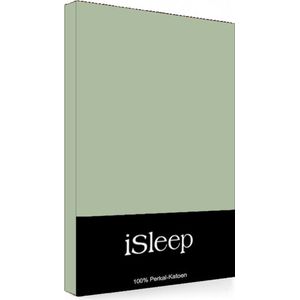 iSleep Perkal Kussenslopen (2 stuks) - 60x70 cm - Licht Groen