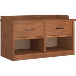 vidaXL Gangbankje SANDNES - 87x40x50 cm - Grenenhout Halbank - Halbanken - Bank - Halbankzitting