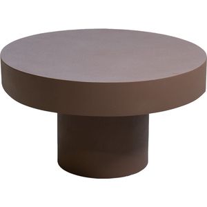 Salontafel Rond - Taupe Ijzer - 66x66x36,5cm - Margriet - Giga Meubel