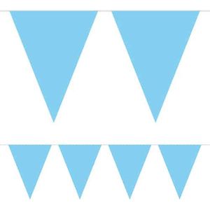 Folat - Mini vlaggenlijn licht blauw 3 meter