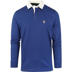 Barbour - Crest rugby Blauw - Regular-fit - Heren Poloshirt Maat M