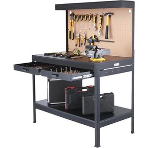 Multifunctionele Werkbank met Stopcontacten en Verlichting