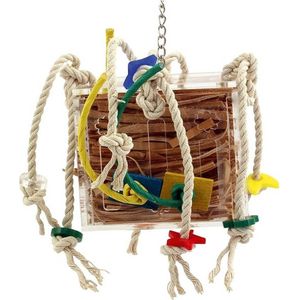 Zoo-Max Papegaaienspeelgoed Crazy Leatherbox Small/Medium-Vogelspeelgoed