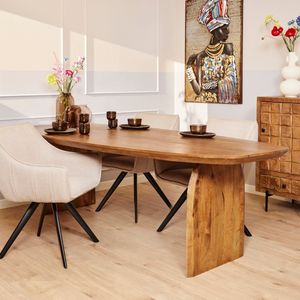 Eettafel Tense | Mangohout | Deens ovaal