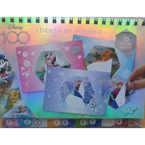 Disney Frozen 100 - stickers by number - 10 puzzels sticker met nummer