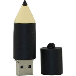 Potlood vorm usb stick 64gb - 1 jaar garantie - A graden klasse chip