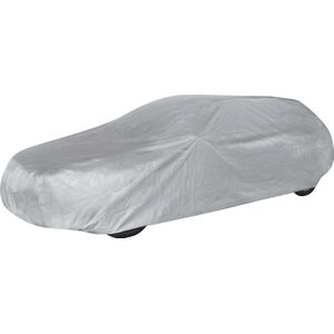 Walser Autoafdekking AllWeatherr volledige garage stationwagen maat XL lichtgrijs, waterdichte autogarage, stofdicht met UV-bescherming, verstevigde gordelsluiting