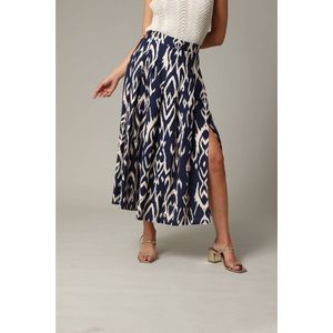 DEELUXE Midirok van viscose met etnische patronen en elastische taille 34
