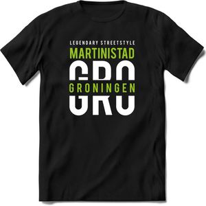 Groningen - Martinistad | TSK Original & vintage | T-Shirt Heren - Dames | Groen | Perfect Cadeau Shirt | Grappige Spreuken - Zinnen - Teksten | Maat XL