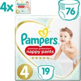 Pampers Premium Protection Pants Luierbroekjes - Maat 4 (9-15 kg) - 76 stuks - Maandbox