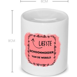 Akyol - de liefste schoonmoeder van de wereld Spaarpot - Schoonmoeder - de liefste schoonmoeder - moeder cadeautjes - moederdag - verjaardag - geschenk - kado - 350 ML inhoud