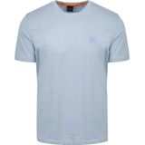 BOSS - T-shirt Tales Lichtblauw - Heren - Maat XXL - Regular-fit