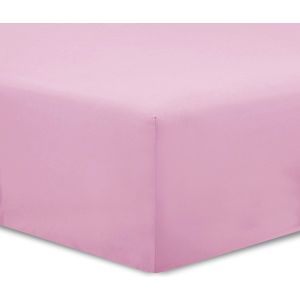 Boraboi ® Zacht en Ademend Hoeslaken van 100% Katoen in Roze, 160 x 200 cm