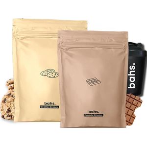 Bahs. Eiwit Maaltijd Poeder - Proteïne Poeder - 1x Cookies Dream - 1x Dubbele Choco - 2 x 600gr