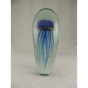 Beeld - Sampaguita - glas decoratie - Jelly Fish - 30 cm hoog