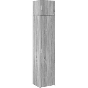 vidaXL - Opbergkast - smal - 45x42,5x225 - cm - bewerkt - hout - grijs - sonoma - eiken