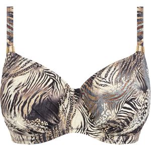 Fantasie SERAYA SANDS UW GATHERED FULL CUP BIKINI TOP Dames Bikinitopje - Monochrome - Maat 80G