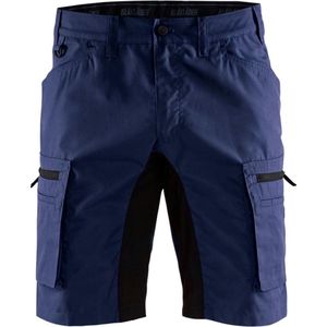 Blaklader 1449 Korte Stretch Werkbroek Marineblauw/Zwart