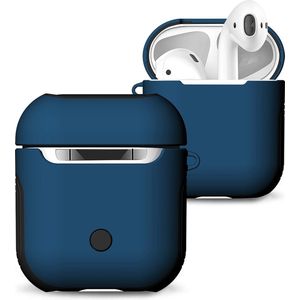 Mobigear - Hoesje geschikt voor Apple AirPods 2 Hardcase Hoesje | Mobigear FrosteD - Blauw