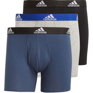 adidas BOS Brief 3-pack Boxers - sportonderbroek - zwart/grijs - Mannen