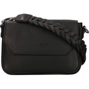 DSTRCT Medium Crossbodytas / Schoudertas Dames - Leer - Preston Park - Zwart