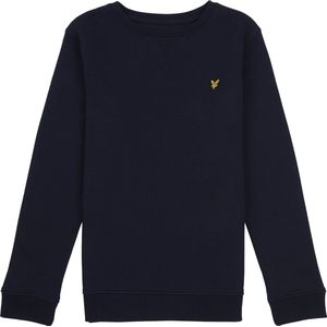 Lyle & Scott Classic Crew Neck Fleece Truien & Vesten Jongens - Sweater - Hoodie - Vest- Donkerblauw - Maat 128/134