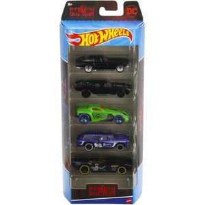 Hot Wheels - The Batman - 5 pack - Collectors Edition - Batmobile - o.a. Dodge Charger en Corvette Stingray - Robert Pattinson - Catwoman - The Penguin