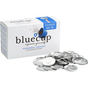 Bluecup Dekselpakket - Hervulbare Nespresso Cup (Aanvulling op start pakket) en werkt met Hema Koffiecapsulemaker