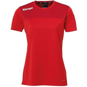 Kempa Emotion 2.0 Shirt Korte Mouw Dames Rood-Chili Rood Maat M