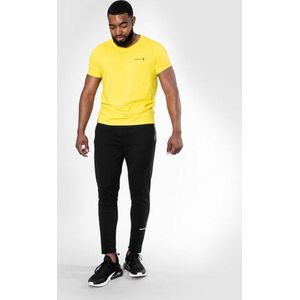 Body & Fit Essential Casual T-Shirt - Sportshirt Heren - Fitness Top Mannen – Maat M - Geel
