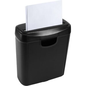 Intelectro Papierversnipperaar - De Perfecte Shredder voor Thuis en op Kantoor - Veelzijdige Versnipperaar - Stille Werking - Overhittingsbeveiliging - Versnipper Papier en Bankkaarten - Zwart - Levering Sneller dan Aangegeven!