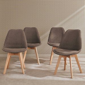 sweeek - Boucléstoelen, nils, set van 4