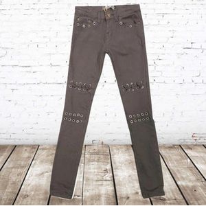 Meisjes broek veters grijs -s&C-110/116-Broek