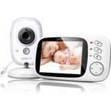 Orretti® V8 Babyfoon met camera - EXTRA batterij inbegrepen - Nederlandse Handleiding - Groot LCD scherm - Sterk Zendbereik - Upgrade Versie