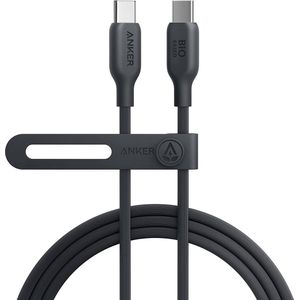 Anker USB-C naar USB-C - milieuvriendelijke oplaadkabel - MFi-gecertificeerd -  MacBook Pro - iPad Pro - iPad Air 4 - Samsung Galaxy S21 - 100W - 1,8 m - Zwart