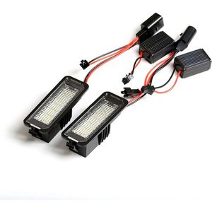 Kentekenverlichting LED Geschikt voor Volkswagen Polo 6R / 6C Super WIT 6000K LED Canbus storingsvrij