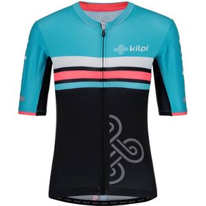 Kilpi Corridor Korte Mouw Wielertrui Blauw,Zwart 40 Vrouw