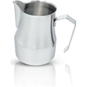 Maevory Melkkan - Opschuim - 350ml - Zilver - Melkkannetje RVS - Barista Melkkan