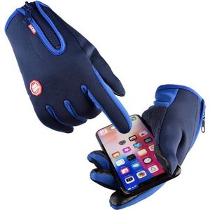 Waterdichte Touchscreen Handschoenen - Blauw L - dit is de betere/dikkere kwaliteit