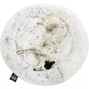 ODIWEN Donutbed Voor Hond En Kat – Pluche, Rond, 60x60x23 Cm, Wasbaar, Lichtgroen