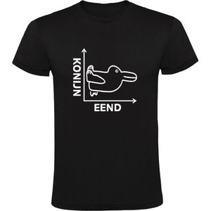 Konijn Eend Heren T-shirt - dieren - wiskunde - retro - natuurkunde - grafiek - huisdier - grappig