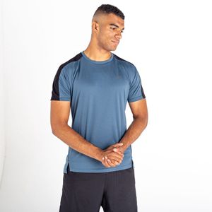 Het Dare 2B Discernible Fitness-T-Shirt - Heren - Lichtgewicht - Q-Wic - Grijs