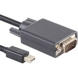 Mini DisplayPort 1.2 naar VGA kabel / zwart - 3 meter