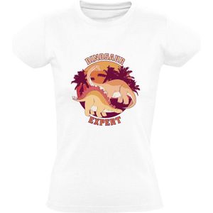 Dinosaur expert Dames T-shirt - dino - dinosaurus - world - dinosauriërs