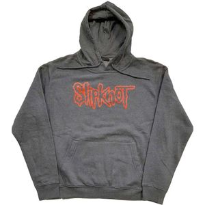 Slipknot - Logo Hoodie/trui - L - Grijs