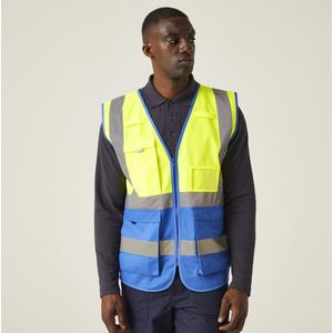 T-shirt Korte Mouwen Hiking Heren Reflecterende Strips Meerdere Zakjes